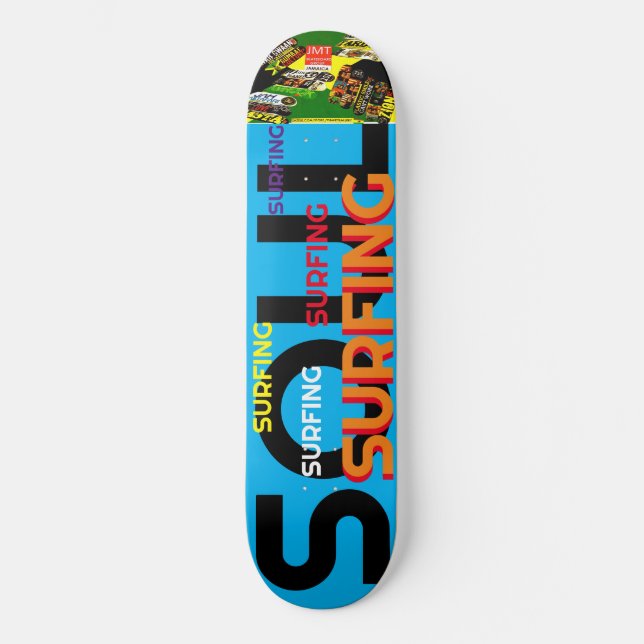 SOUL SURFING 8 1/4" Skateboard Deck (Front)