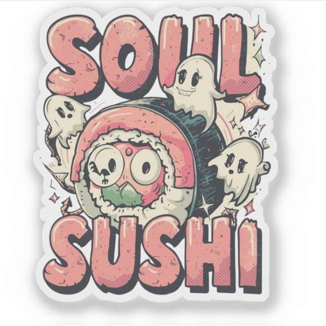 Soul Sushi Funny Halloween Sushi Pun  (Front)