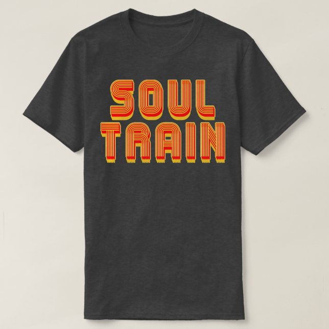 Soul Train Retro Text T-Shirt (Design Front)