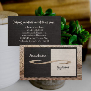 Soulful Bamboo Yoga Instructor Business Card