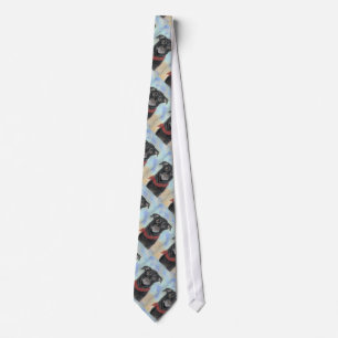 Soulful Black Lab Pastel Tie