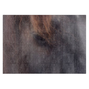 Soulful Eye Of A Black Horse Animal Cutting Board