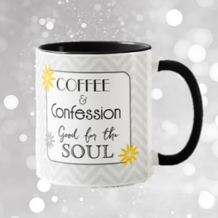 Soulful Humour! Coffee & confessions gift Mug
