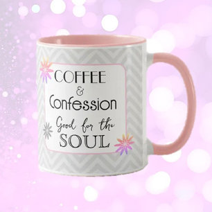Soulful Humour! Coffee & confessions gift Mug