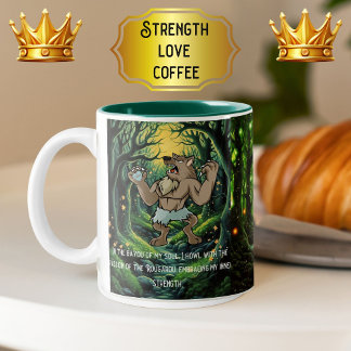 Soulful Rougarou Inspirational Strength Two-Tone Coffee Mug