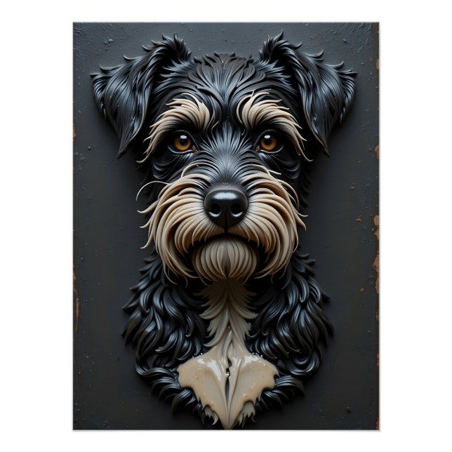 Soulful Terrier Relief Poster (Front)