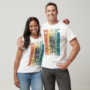 SOULFUL VOICE VINTAGE MUSIC DESIGN T-Shirt