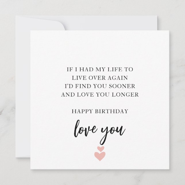 Soulmate and Best Friend Birthday Card (Front)