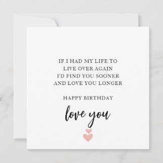 Soulmate and Best Friend Birthday Card