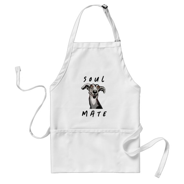 Soulmate funny galgo, whippet, greyhound standard apron (Front)