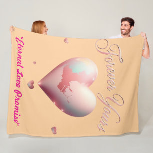 "Soulmate Love Forever" Fleece Blanket