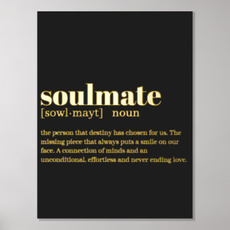 Soulmate Noun Dictionary Definition Foil Prints
