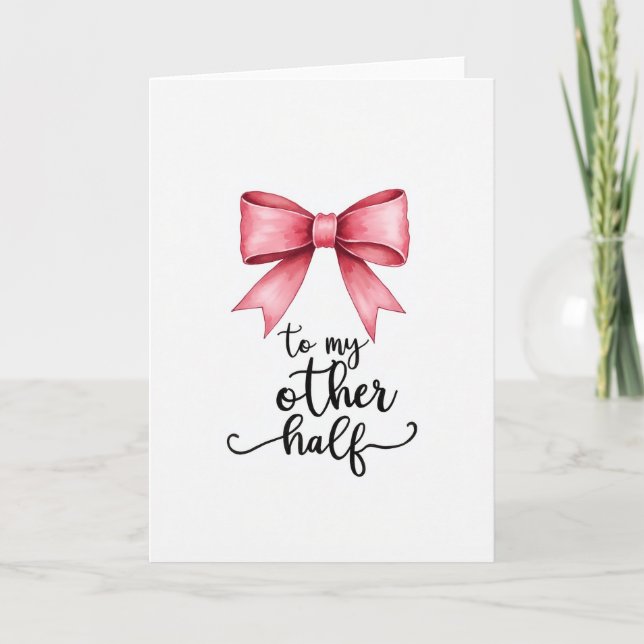 Soulmate Other Half Love Card (Front)