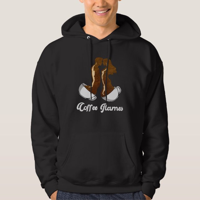 Soulmate Quote Coffee Flames  Twin Flame Hoodie (Front)