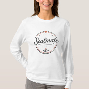 Soulmate Retro Love Minimal(Light) Couple Matching T-Shirt