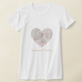 Soulmates Forever T-Shirt - Elegant Rose