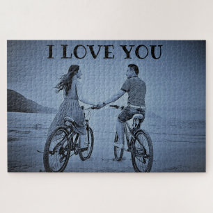 Soulmates I love you Proposal romantic unique Jigsaw Puzzle