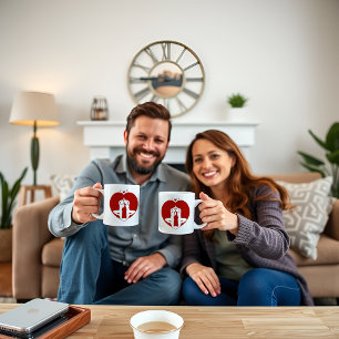 Soulmates in Harmony Personalised Couples Mug