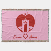 Soulmates in Harmony Personalised Throw Blanket