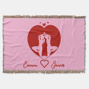Soulmates in Harmony Personalised Throw Blanket