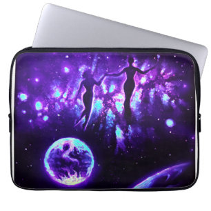 Soulmates in the universe of love   laptop sleeve