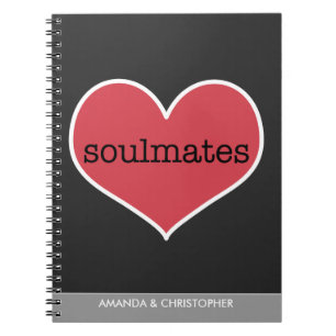 Soulmates Love Personalised Notebook