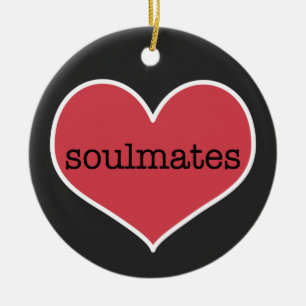 Soulmates   Personalised Valentine's Day Ornament