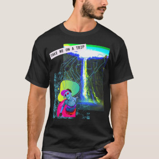 Soultrip Trip waterfall Glitch Fun Vaporwave God T-Shirt