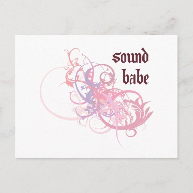 Sound Babe Postcard (Front)