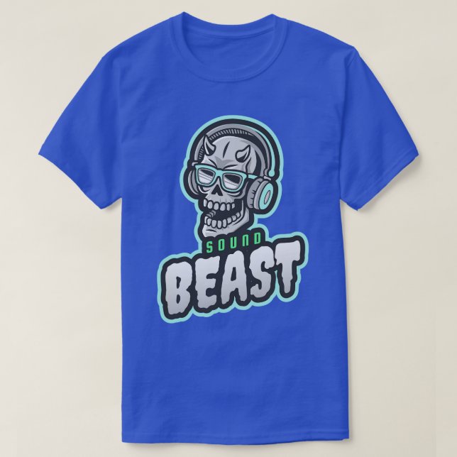 Sound Beast Music Techno EDM Cyberpunk Rave T-Shirt (Design Front)