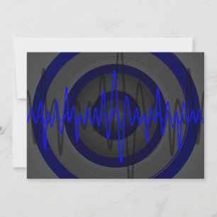 Sound Blue Dark invitation