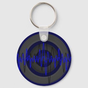 Sound Blue Dark keychain
