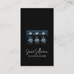 Sound Engineer Audio Engineering Business Card