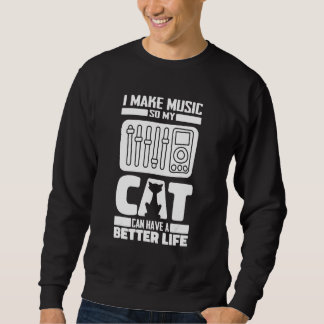 Sound Engineer Cat Producer - Studio Audio Enginee Sweatshirt