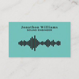 Sound Engineer Dee Jay Business Card