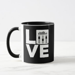 Sound Engineer Love Mixer Soundboard Audio Music Mug