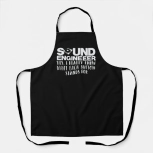 Sound Engineer Mixer Joke Turntable Audiophile Apron