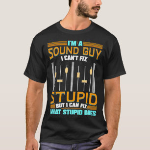 Sound Engineer Mixing Board Audio Guy Engineering T-Shirt