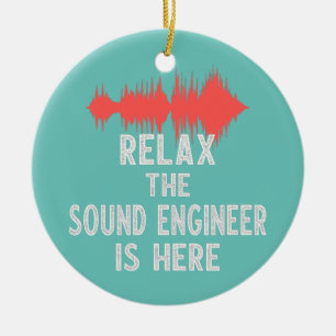 Sound Engineer Studio Audio Design For Audio Ceramic Ornament