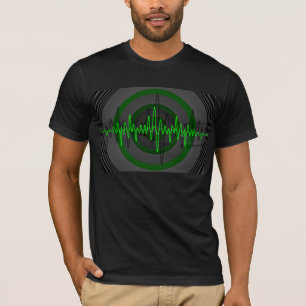 Sound Green Dark T-shirt black front & back