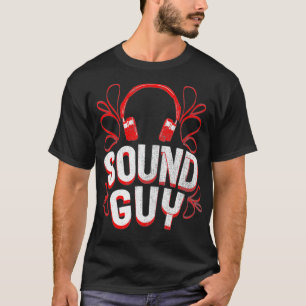 Sound Guy Design Audio Engineer Headphone Recordin T-Shirt