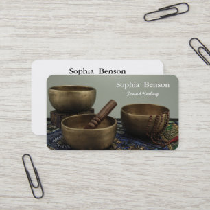 Sound Healing Music Speech Tibetans Singing Bowl Business Card