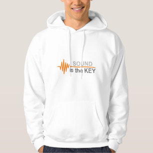 Sound is the Key Classic Waveform Orange Line Hoodie