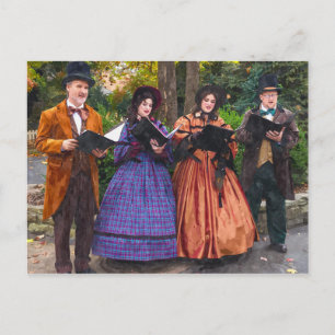 Sound Of Carolers Postcard