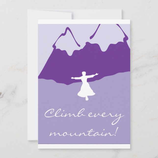 Sound of Music inspired invitation (Front)