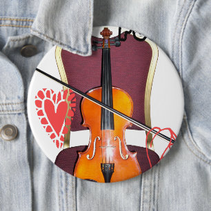 Sound of  v love hakuna matata valentine 6 cm round badge