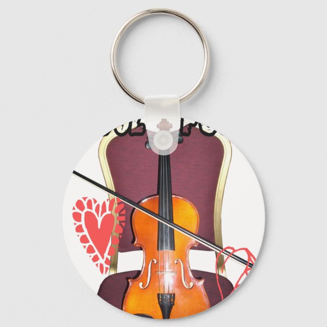 Sound of  v love hakuna matata valentine key ring (Front)