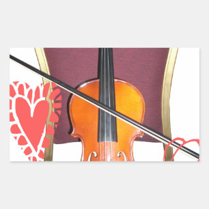 Sound of v love hakuna matata valentine rectangular sticker