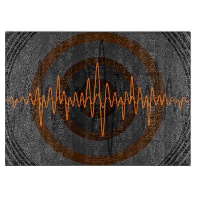 Sound Orange Dark cutting board (Front)