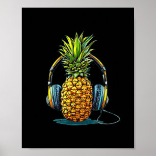 Sound Pineapple Costume For Headphones And Music L Poster